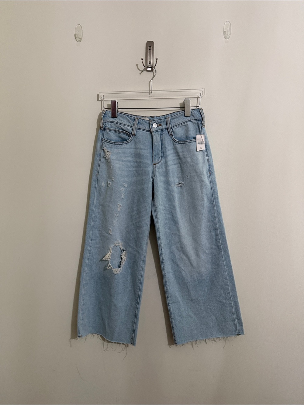 Anthropologie Pilcro Low Rise Wide Leg Distressed Jeans NWT! - Picture 5 of 12